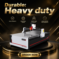 Machine de gravure CNC à bois SUDA 3 axes, broche 3KW, déplacement 1300x2500mm, gravure acrylique, broche simple, moteur 220V/380V, pompe à engrenages