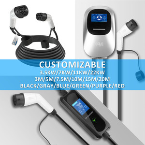 Cable de Carga para Vehículos Eléctricos Tipo 2 a Tipo 2 de 10 Metros, 32A, Estándar Europeo, Estaciones de Carga Portátiles Tipo 2 para Vehículos Eléctricos, Certificado TUV - Product Image 2