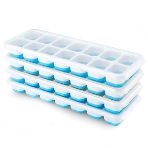 BPA Free Large 2&quot; Ice Cube Maker High Quality Silicone Ice Cube Mold Big <strong>Giant</strong> Size Silicone Ice Cube <strong>Tray</strong> - Product Image 1