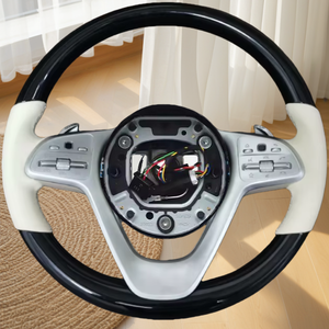 Volante de coche de alta calidad de madera de melocotón con cuero para Mercedes Benz <span class=keywords><strong>Maybach</strong></span> W222 W221 W223 W205 W204 - Product Image 6