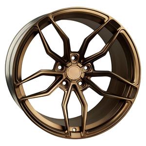 Jantes en alliage forgé 6061-T6 entièrement personnalisées à rayons fendus, finition sur mesure, 5x114.3 5x130, 19 20 21 pouces pour Corvette GT-R Ferrari 488 812 - Product Image 2