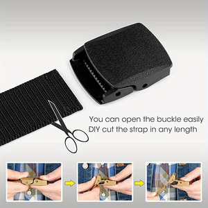 Basın Polyester dehidratasyon kumaş kemer naylon kırmızı beyaz ve mavi elastik örgülü kemer erkekler için - Product Image 4