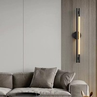 Lámpara de Pared LED de Diseño Minimalista, Estilo Moderno y Lujoso, para Dormitorio, Mesita de Noche, Sala de Estar, Fondo de TV