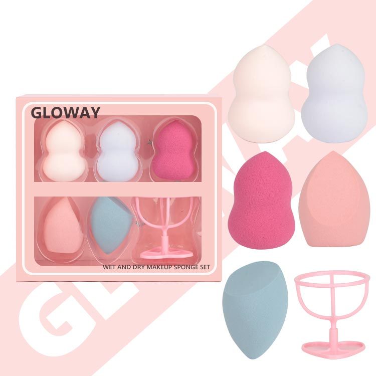 Hot 3Pcs Mushroom Makeup Sponge Blender