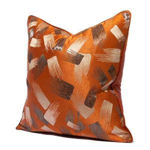 Housse de coussin en Polyester moderne, taie d'oreiller avec couronne, Jacquard, élégant, décoration pour la <span class=keywords><strong>maison</strong></span>, 18x18, offre spéciale - Product Image 2