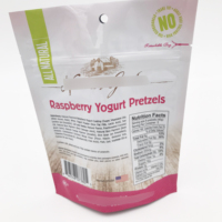 Sacs en Mylar imprimés sur mesure, pochettes verticales refermables, emballages en plastique anti-odeur pour cerises et fruits