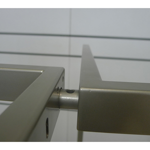 Steel Modern Slotted Retail Store Display Rack with Removable Hanging <strong>Rail</strong> and Tube Hang Rack - Product Image 3