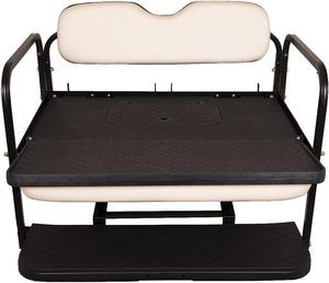 Kit de asiento trasero de carrito de golf a prueba de herrumbre de alta calidad con marco de acero para Club Car Precedent Tempo y carros de golf en adelante - Product Image 4