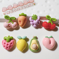 Coque de téléphone portable en résine faite à la main, motif fruits, accessoires d'art et de collection