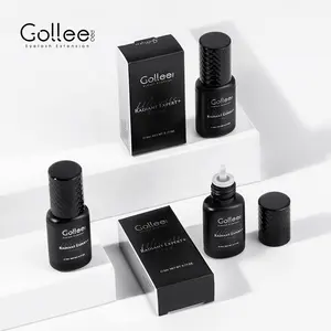 Gollee Coreano Alta Qualidade LuxuryBlack Mini Bulk Embalagem Cílios Extensão Personalizado Rápido Forte Private Label Lash Cílios Cola