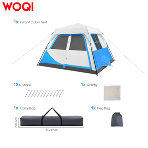 Tienda de campaña WOQI Instant Cabin para 4/6/8 personas, resistente al agua con lluvia extraíble, fácil configuración para campamentos familiares - Product Image 3