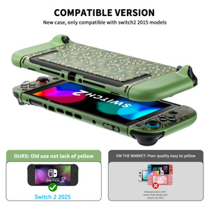 Étui de protection BJBT Série Briar, style ajouré doux au toucher, pour <span class=keywords><strong>Nintendo</strong></span> Switch 2, coque rigide en PC antichoc et anti-rayures - Product Image 4