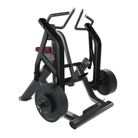 Máquina de entrenamiento comercial con carga de placas para espalda, pecho y brazos, tipo remo dividido para ejercicio de remo sentado, de metal duradero y seguro.