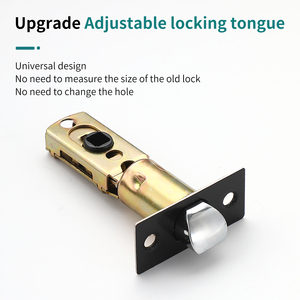 Loquet à Bille Antivol en Acier Inoxydable, Finition Noire, pour Appartements, Chambres, Écoles, Hôtels, Entrées - Product Image 4