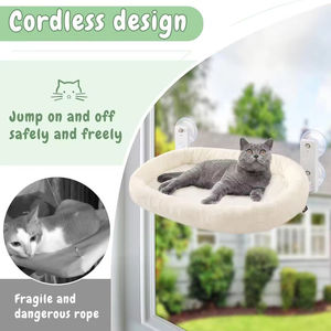Foldable Cat Window Bed Pet Cat Hammock Perch Bed for Window with 4 Strong <b>Suction</b> <b>Cups</b> Soft Cat Bed - Product Image 6