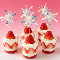 Lot de 10 décorations colorées pour cupcakes et gâteaux, thème feux d'artifice, pour Thanksgiving, remise de diplôme, anniversaire, Noël
