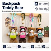 Ours en peluche personnalisé pour étudiants, cadeau promotionnel, fabrication directe, porte-clés sur mesure, développement de projets, commande en gros
