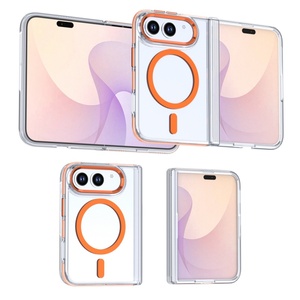 เคสโทรศัพท์มือถือแบบใสแม่เหล็กสำหรับ iPhone รองรับการชาร์จไร้สายแบบคู่ ป้องกันการกระแทก ฝาหลังป้องกัน - Product Image 5