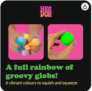 Pelota Antiestrés Arcoíris al por Mayor, Juguete Sensorial Suave de TPR para Apretar, Juguete para Aliviar la Ansiedad para Niños y Adultos - Product Image 5