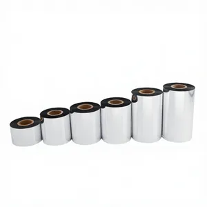 Ruban en résine de qualité supérieure <span class=keywords><strong>110</strong></span> mm x 70 m en PET compatible <span class=keywords><strong>TTR</strong></span> pour imprimante d'étiquettes Zebra, taille et couleur personnalisées - Product Image 2