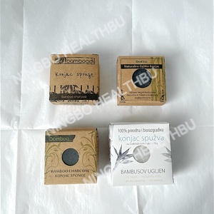 Vente chaude 100% éponge <span class=keywords><strong>de</strong></span> visage <span class=keywords><strong>de</strong></span> Konjac naturel pour le style d'impression <span class=keywords><strong>de</strong></span> triangle d'<span class=keywords><strong>Amazon</strong></span> avec étiquetage personnalisé - Product Image 4