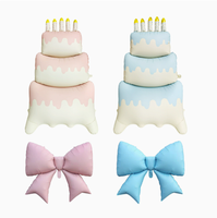 Ballons en aluminium mats de 60 pouces en forme de nœud papillon pour la décoration de fêtes d'anniversaire, de baby shower et de mariages, ballons à l'hélium en gros
