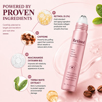 Sérum contour des yeux au rétinol : lisse les ridules, raffermit, illumine, nourrit, réduit les cernes, améliore les poches