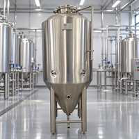 Équipement de brassage de kombucha en acier inoxydable 500L 1000L 50000L, cuve de fermentation de thé avec garantie de 5 ans, faible niveau sonore