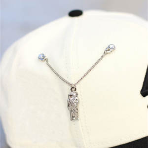 Logam kustom Pin rantai doa untuk saya dengan berlian imitasi topi Enamel Pin liontin untuk topi - Product Image 2