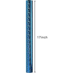 Rollo de Papel de Regalo Holográfico Azul Merture, 46.5 Pies Cuadrados, de una Sola Cara, Ecológico, para Cumpleaños, Baby Shower, Navidad - Product Image 4