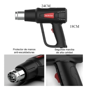 Pistola de Calor Miniatura de 2000W de Grado Industrial y para Bricolaje para Sellado de Embalajes Termocontraíbles con Aire Caliente, Fuente de Alimentación de 220V - Product Image 6