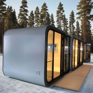 2025 élégant moderne préfabriqué structure en acier mobile minuscule maison mobile pod conteneur maisons pour une utilisation comme bureau ou maison - Product Image 1