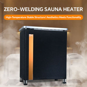 Chauffage de sauna noir mat résistance aux hautes températures usage domestique commercial module de diffuseur d'huile essentielle en option poêle de sauna - Product Image 3