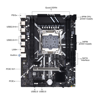 X99-D4M LGA2011-V3 Motherboard M-ATX Gaming Motherboard PCIe 3.0 Slot M.2 4 Kanal DDR4 SATA 6Gb/s untuk Intel XEON E5 V3/V4.