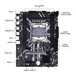 Scheda Madre X99 LGA 2011-V3 Micro ATX per Gaming con Slot PCIe <span class=keywords><strong>3</strong></span>.0 M.2, 4 Canali DDR4, SATA 6Gb/s per Intel XEON E5 V3/V4 - Product Image 2