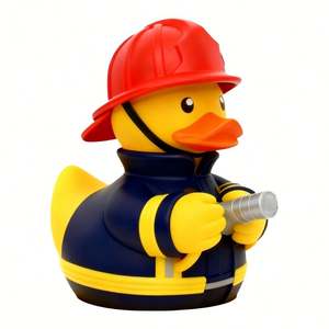 Juguete Promocional de Goma Personalizado con Forma de Pato, Juguetes de Baño para Bebés con Diseños Estampados, Juguetes de Bañera para Niños - Product Image 1