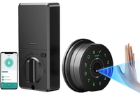 Serrure intelligente Ttlock, reconnaissance faciale, mot de passe, carte, code d'accès, alliage d'aluminium, portes en bois et en acier, étanche IP65, application Cloud Tuya