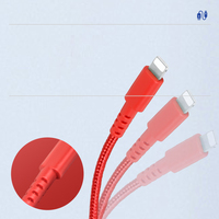 Kabel USB Type-C ke Micro USB 1M 2M Terjalin, Pengisian Cepat 3A untuk Ponsel & Power Bank