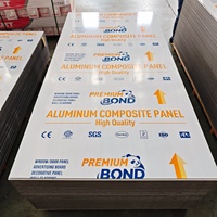 Panneau composite en aluminium ignifuge de 4 mm 4x8 pieds, revêtement PVDF bronze ACP pour façades de bâtiments commerciaux
