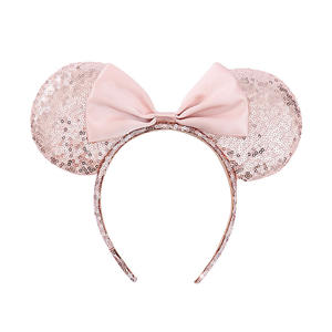 Bandeaux à gros nœud colorés bonbons pour adultes, scintillants, avec des dessins de <span class=keywords><strong>Mickey</strong></span> et <span class=keywords><strong>Minnie</strong></span>, avec des oreilles, super mignons, collection - Product Image 6