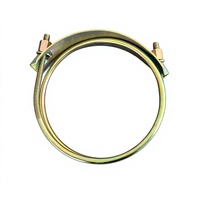 Collier de serrage double fil en acier inoxydable de 6,5 pouces, robuste, pour tuyaux, OEM, différentes tailles pour fixation de flexibles