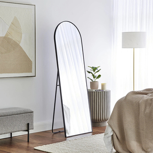 Français Noir Art Déco Design Autonome Pleine Longueur Dressing Arc <span class=keywords><strong>Miroir</strong></span> pour Chambre pour Mariage Miroirs Muraux Décoratifs - Product Image 6