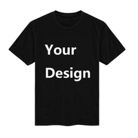 T-shirts à manches courtes pour hommes, en coton lourd respirant, anti-froissement, surdimensionnés, imprimés avec un motif animal personnalisé, 230 grammes