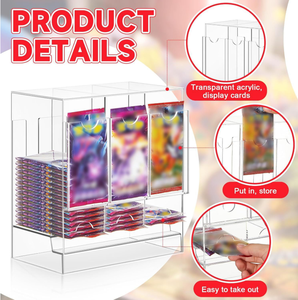 Support de cartes de jeu portable moderne personnalisé en usine, en acrylique, double couche, 6 emplacements, distributeur d'affichage - Product Image 2