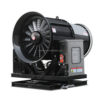 Pulvérisateur agricole électrique anti-poussière Zhenton ZT100 avec ventilateur, contrôle automatique à distance/PLC, canon à brouillard industriel