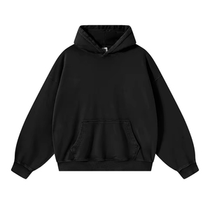 Sudaderas con Capucha Negras, Estampado Puff de Alta Calidad, 100% Algodón, Ropa para Hombre, Conjuntos Deportivos, Sudaderas, Ropa Urbana para Hombre - Product Image 1