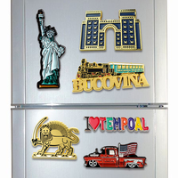 Cadeaux promotionnels personnalisés, cadeaux touristiques, aimants de réfrigérateur en métal, souvenirs de réfrigérateur pour cadeaux