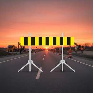 Panneau de signalisation routière réfléchissant T-32 en PVC, panneau d'avertissement de sécurité, panneau d'arrêt - Product Image 3