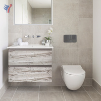 Jinyi Papier Peint Autocollant Imperméable Effet Marbre Pierre Brillante Amovible pour Salle de Bain et Cuisine