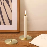 Support de bougie multifonctionnel sans flamme, écologique, sans plomb, en laiton, pour la décoration de la maison, Noël, mariage, Saint-Valentin